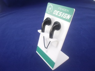 正品亚克力耳机支架有机玻璃入耳耳机耳塞展架小耳麦架促销展示架