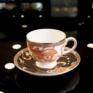 wedgwood英国韦致活骨瓷 皇朝之狮英式下午茶骨瓷茶杯碟咖啡杯碟