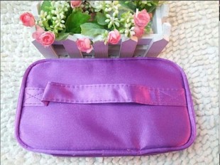厂家直销长期有现货纯色四方化妆包可定制加印logo蓝色紫色紫罗兰