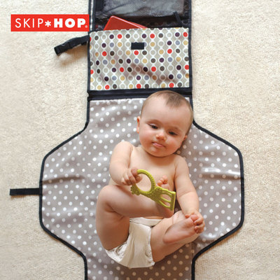美国skip hop Pronto 迷你换片垫多功能便携式纯纤维儿童宝隔尿垫
