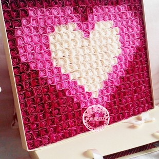 365朵手工折纸玫瑰材料包精装方礼盒成品包邮非川崎/求婚必备