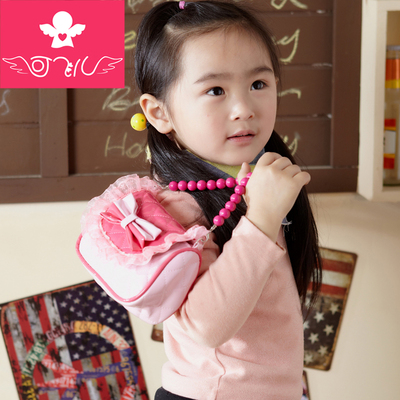 韩国儿童包包零钱包 可爱时尚手提小女孩包包 女童包包公主斜挎包