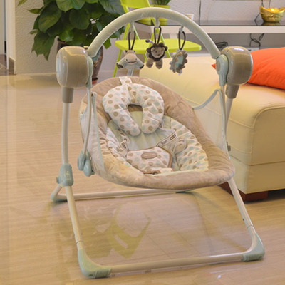 儿童电动秋千婴儿躺椅多功能安抚摇椅护贝睡篮宝宝摇椅摇篮