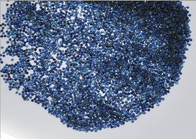 天然蓝宝石小圆蓝宝石伴石1.5毫米蓝宝石小圆山东蓝宝圆形