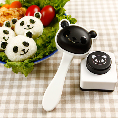 熊猫压饭日本diy卡通宝宝饭团模具套装儿童便当寿司工具模型米饭