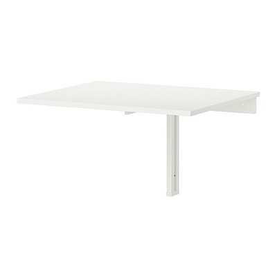 嘟嘟杭州宜家IKEA诺伯格 壁装折叠桌连壁吧台餐桌74x60cm白色