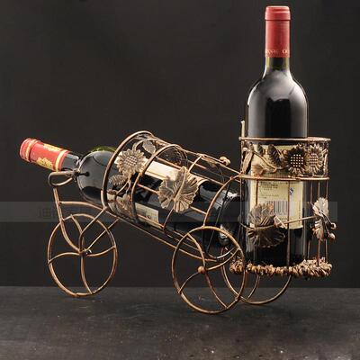 促销 车型葡萄酒架 铁艺酒架 创意红酒架 可放2瓶酒架