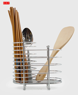 大鸿盈 优质碳钢筷子筒 筷子架 镂空筷子笼 餐具桶 刀叉收纳厨具