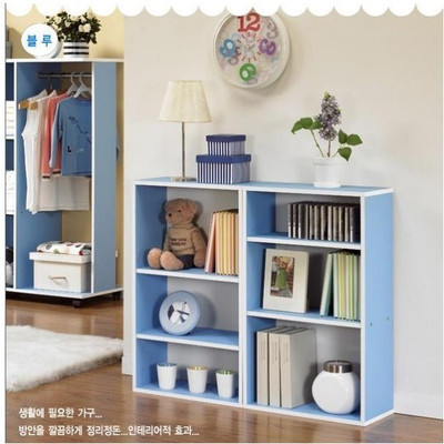 经典款宜家韩式儿童三层书柜书架书房家具书橱壁架蓝色粉色特价