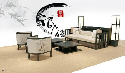 新款高档新中式家具 商务办公会客沙发 圈椅三人沙发卡座实木组合