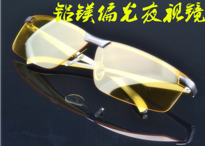 正品 新款铝镁合金偏光夜视镜 驾驶镜 防远光 防眩光司机镜防强光