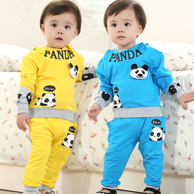 童装2014韩版宝宝春装卫衣套装男童衣服婴儿婴幼儿服装0-1-2-3岁