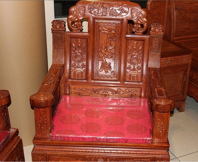 亿鼎家私新品定做明清古典红木家具沙发布艺坐垫加厚椅垫促销包邮