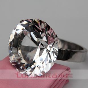 人造水晶大钻戒 求婚 创意道具 大钻石戒指 情人节礼物 送女友