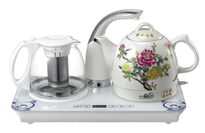 益的 YD-CS102陶瓷电热水壶自动上水茶具套装保温泡茶壶304不锈钢