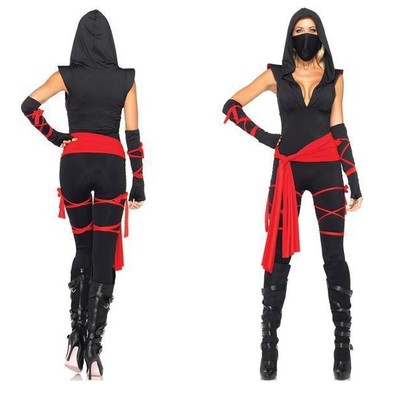 新款蒙面女忍者游戏制服角色扮演万圣节演出服装情趣内衣诱惑套装