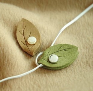 新款创意 leaf-winder 幸运树叶绕线器 集线器 耳机绕线器 2款选