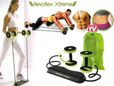 Revoflex xtreme 健腹器　双轮拉力器　健腹轮瘦腰健身工具TV新款