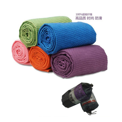 梅花点树脂瑜伽铺巾 防滑瑜伽铺垫 定制瑜伽毯 超细纤维瑜珈铺巾