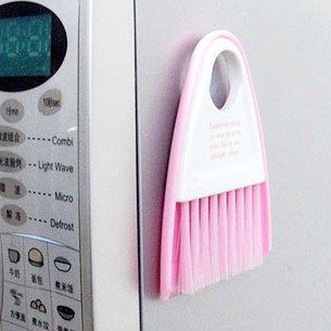 吸磁式微波炉冰箱清洁刷套装 迷你笤帚簸箕 吸磁式