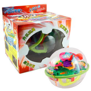 齐乐 3D立体智力球189关飞碟迷宫魔幻迷宫玩具儿童益智玩具