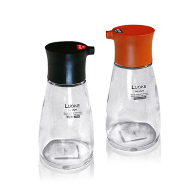 防漏无铅有盖醋瓶酱油液体瓶子 创意厨房透明玻璃有孔盖调味瓶罐