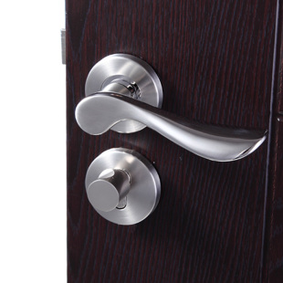 厂家直销 304不锈钢分体执手锁 酒店卧室房门实木门锁具 现代简约