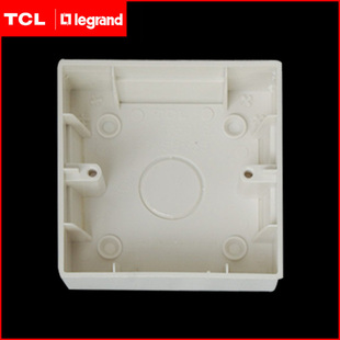 TCL罗格朗 一位明装底盒 接线盒开关盒布线盒开关插座面板86型