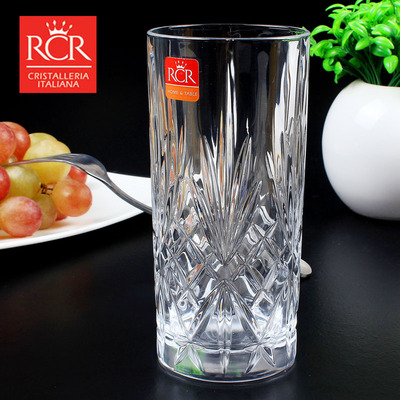 意大利rcr进口无铅水晶玻璃杯水杯啤酒杯牛奶杯果汁杯茶杯水晶杯