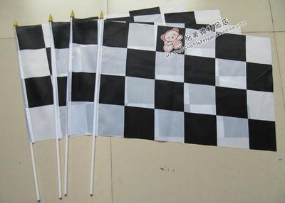 各国手挥旗，F1赛车旗、F1手摇旗 黑白格旗40*60CM