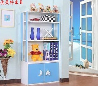 优美特宜家风格韩式家具书柜书架书橱壁架彩色儿童书柜特价促销
