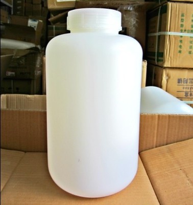 现货供应 5000ML加厚HDPE塑料瓶子带内盖5L广口瓶大口试剂瓶
