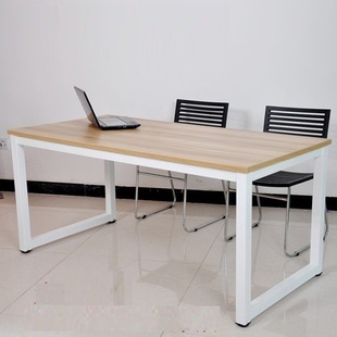 包邮双人简约现代组装特价简易办公台式电脑桌钢木桌写字桌家用