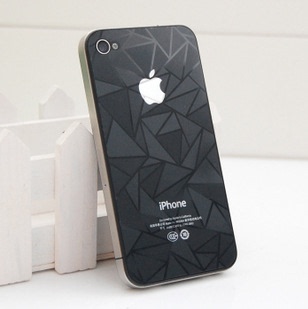 苹果iphone5/5s/5c/4s手机屏幕贴膜双面高清钻石磨砂3D保护膜批发