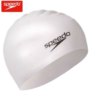speedo 加大款泳帽 硅胶 超防水游泳帽 超弹力 男女士通用