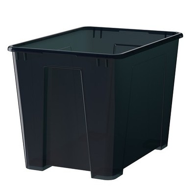 宜家储物盒 IKEA 萨姆拉 盒子 黑色 南京宜家代购