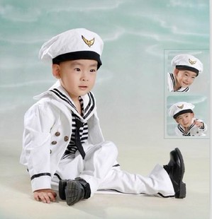 男童 少儿 海军服 小海军 空军 表演演出服装 摄影道具