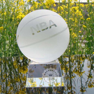 NBA水晶篮球饰品摆件 创意生日礼物男生同学毕业留念纪念品送老师