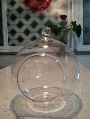 DIY小屋创意圣诞生日礼物 爱琴海 岛屿森林 甜心蜜语玻璃球蜡烛台