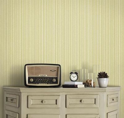 浅黄暗条纹-韩国进口客厅卧室背景墙纸壁纸纯纸大卷16.5平