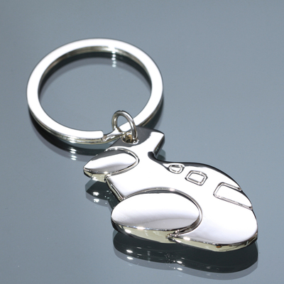 可爱韩版小飞机钥匙扣 男士女士创意客机汽车钥匙圈环链 礼品LOGO