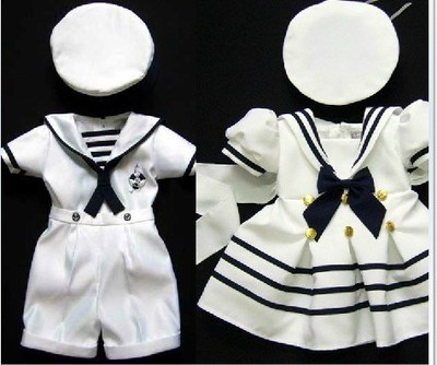 新款儿童制服幼儿园白色表演服男小海军舞台套装舞蹈服饰