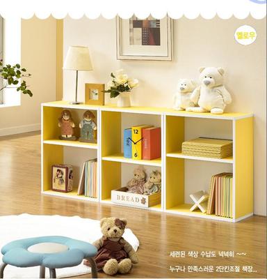 韩式书柜 书橱 收纳柜 小柜子自由组合 儿童书架 收纳柜 组合柜子