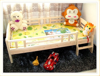 特价松木简约现代加强款掌上明珠儿童床 护栏实木儿童床