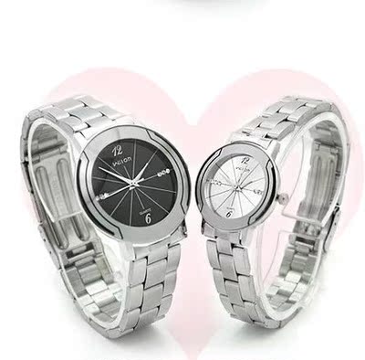 特价正品Wilon威龙时尚韩版水钻不锈钢防水情侣对表简约风格手表