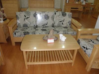 上海 永兴 家具 中式 实木 客厅 组合 单人 三人 沙发 松木 A1型