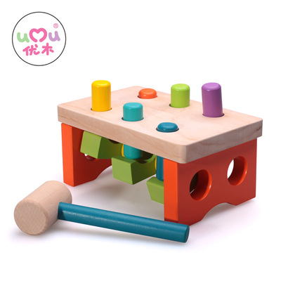 然然打桩台敲击击桩乐敲敲乐 精细动作创意益智玩具儿童玩具