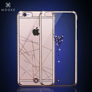 mooke  苹果手机壳iphone 6plus手机套防摔外壳5.5寸硅胶薄款软壳