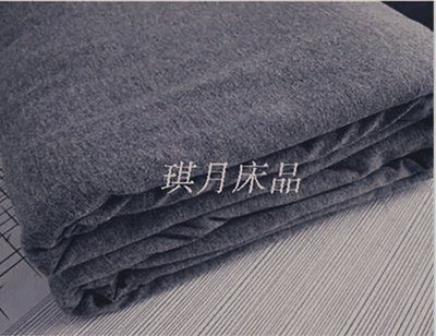 深灰色 精梳棉针织棉面料 被套被罩 单人双人被套被罩床上用品