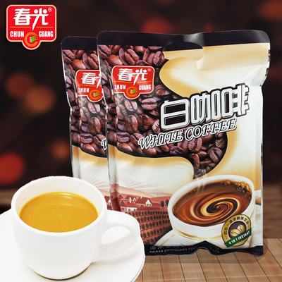 海南特产 春光白咖啡400克X2袋 兴隆速溶咖啡粉